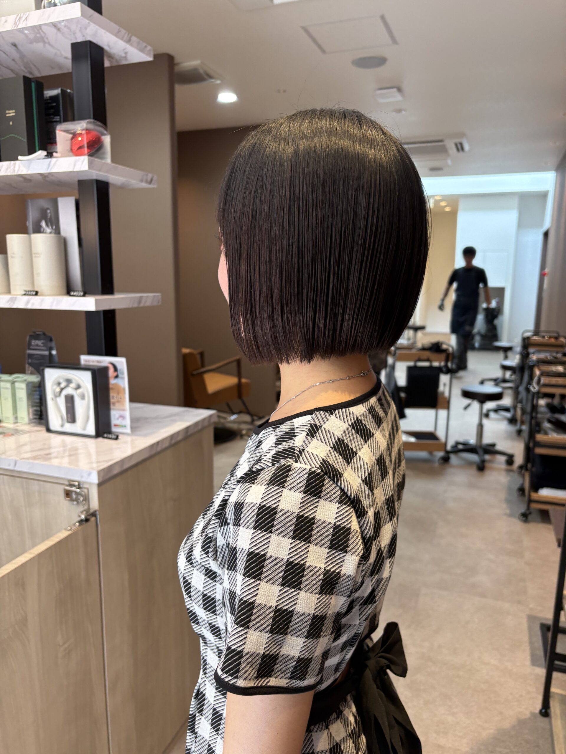 小倉ボブ　くせ毛